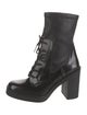 Stuart Weitzman Patent Leather Combat Boots
