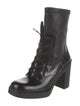 Stuart Weitzman Patent Leather Combat Boots