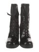 Stuart Weitzman Patent Leather Combat Boots