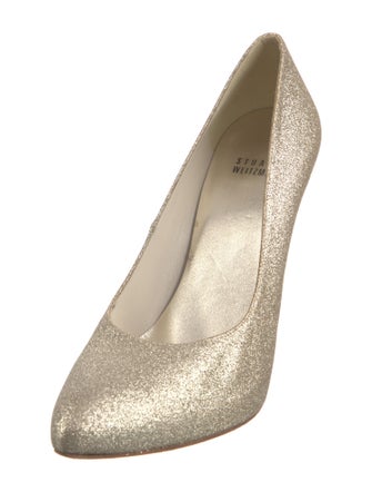Stuart Weitzman Glitter Glitter Accents Pumps