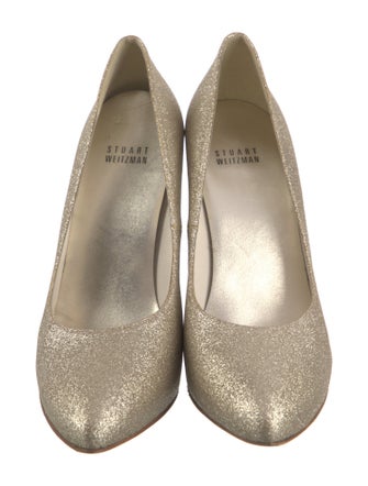 Stuart Weitzman Glitter Glitter Accents Pumps