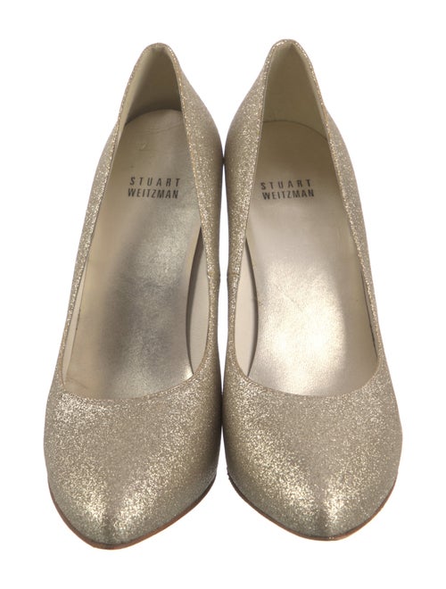 Stuart Weitzman Glitter Glitter Accents Pumps
