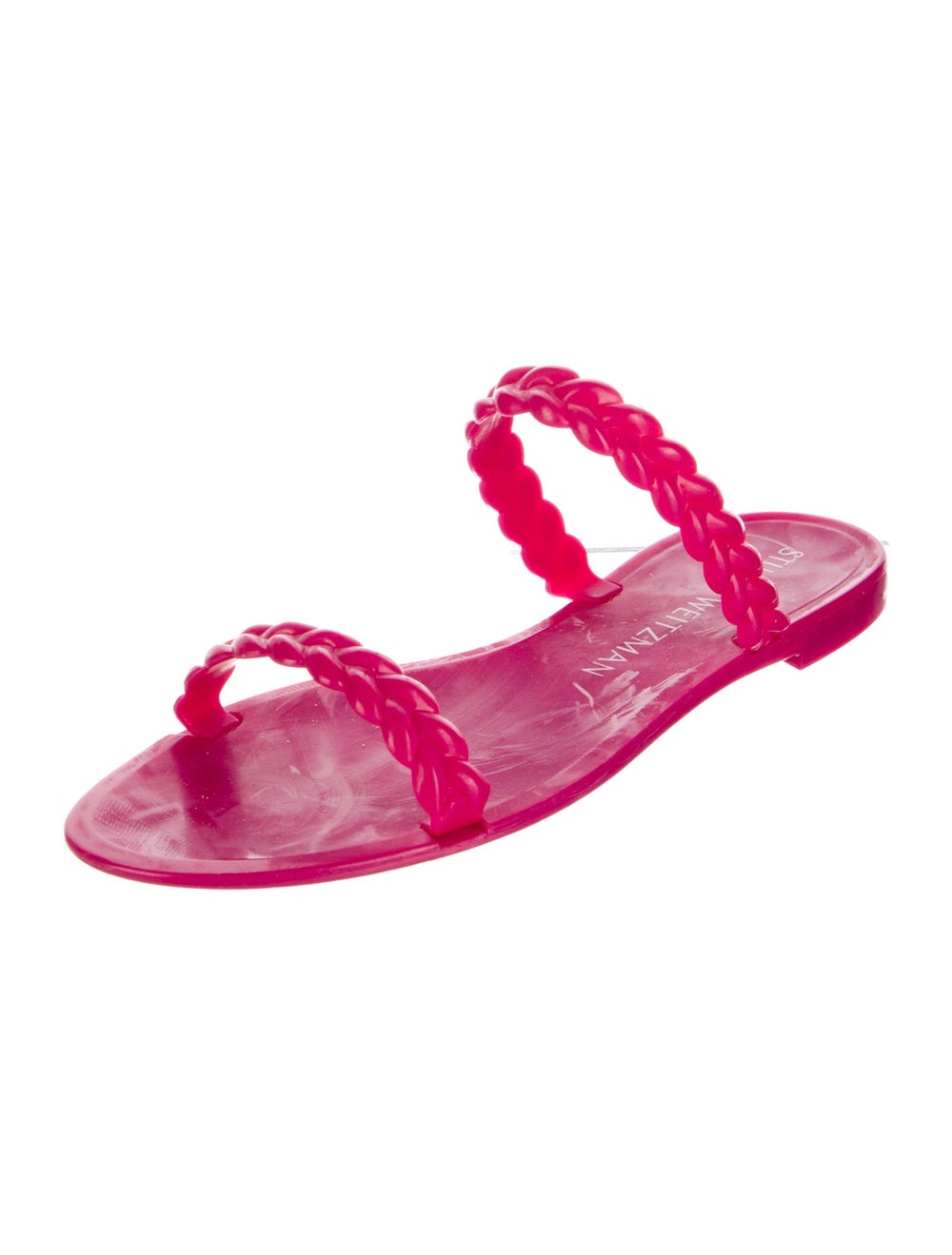 Stuart Weitzman Rubber Slides Pink - image 2