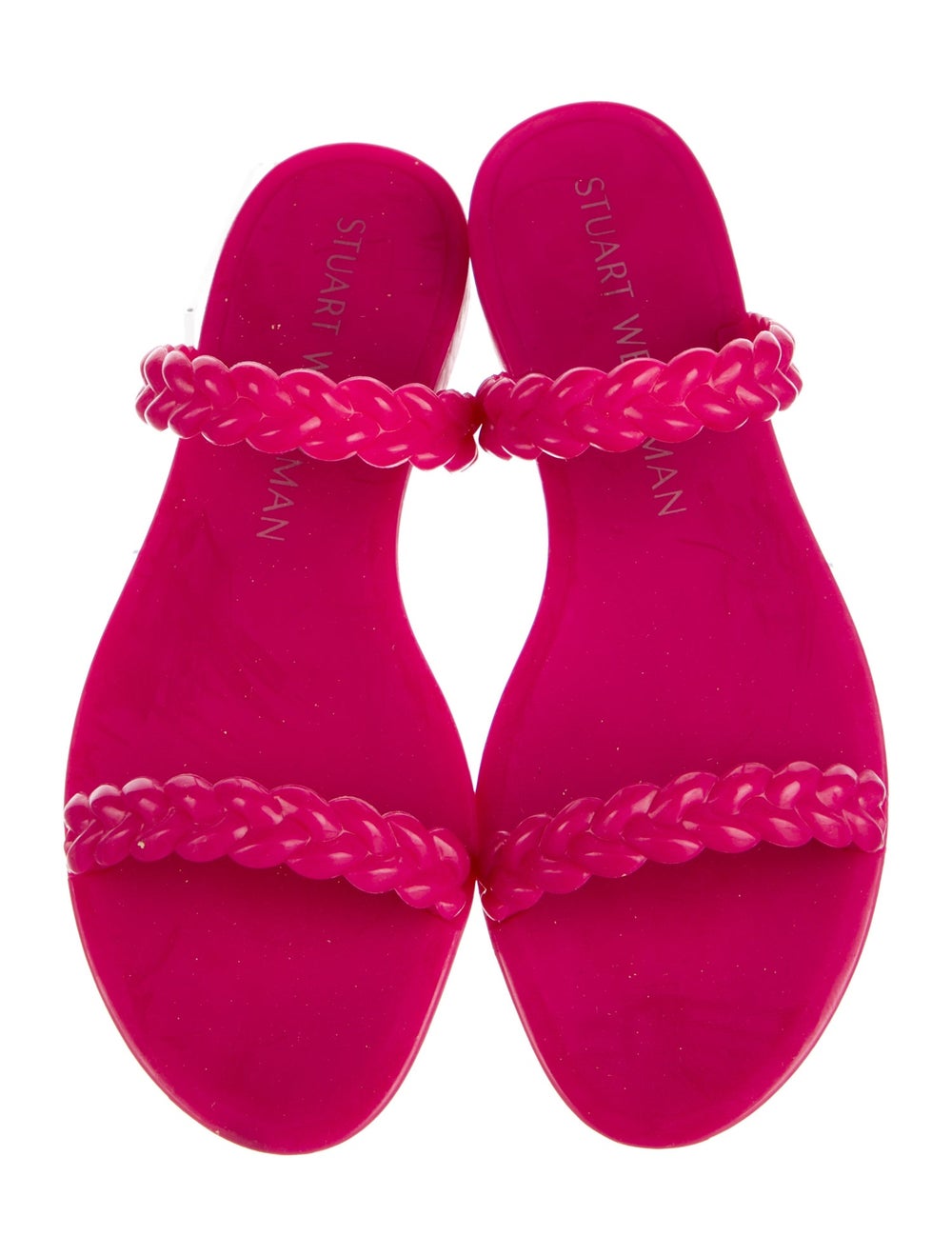 Stuart Weitzman Rubber Slides Pink - image 3