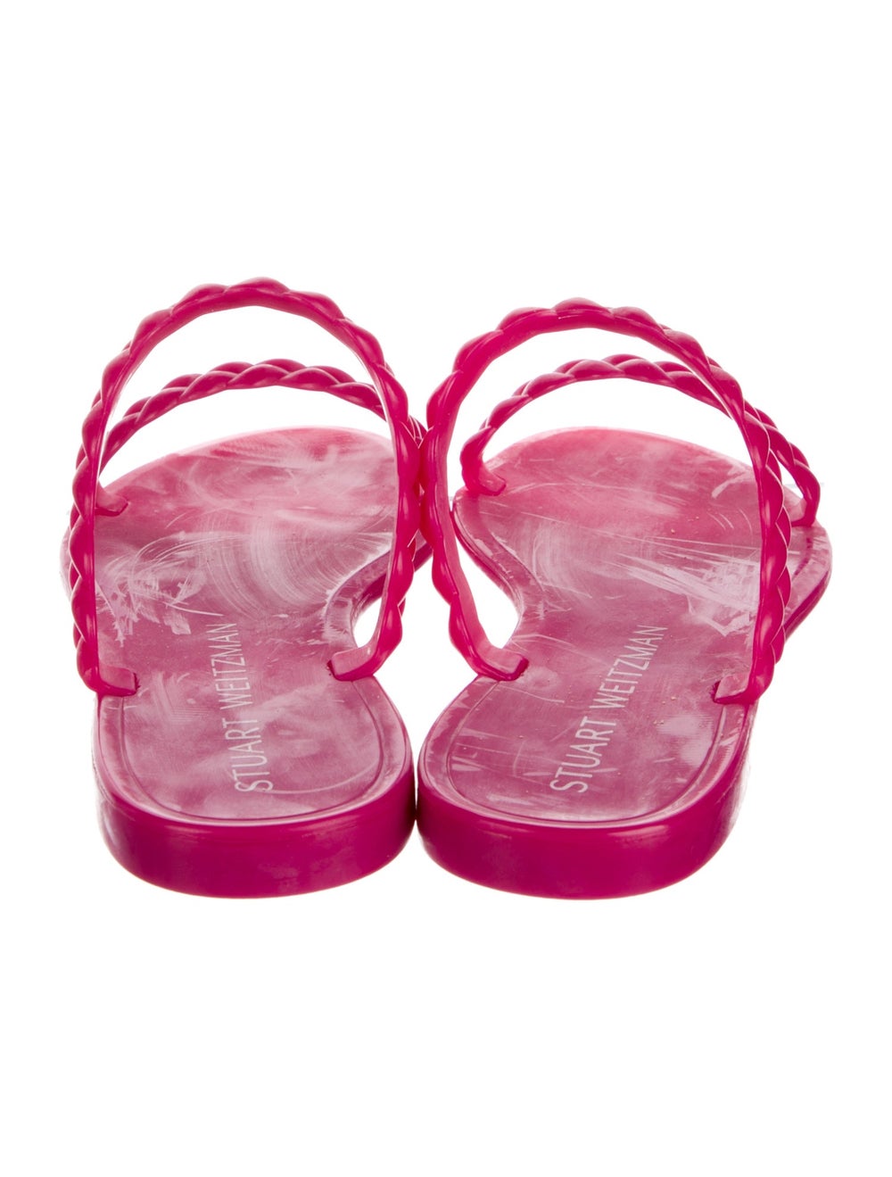 Stuart Weitzman Rubber Slides Pink - image 4