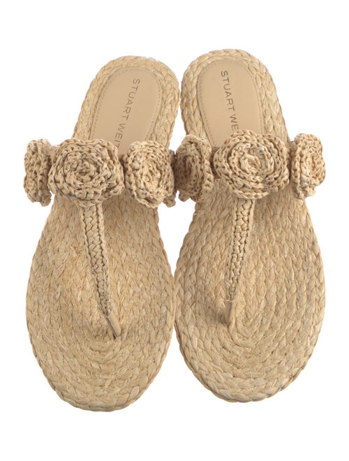 Stuart Weitzman Raffia Espadrilles