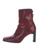 Stuart Weitzman Embossed Leather Animal Print Boots