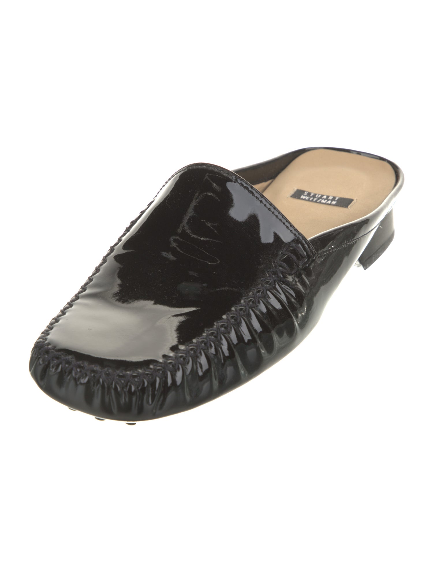 Stuart Weitzman Patent Leather Mules