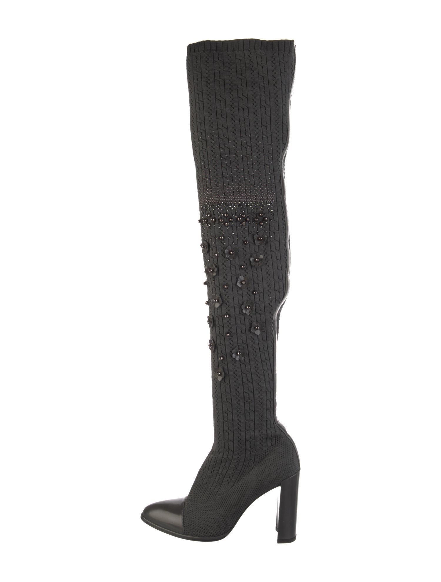 Stuart Weitzman Studded Accents Sock Boots