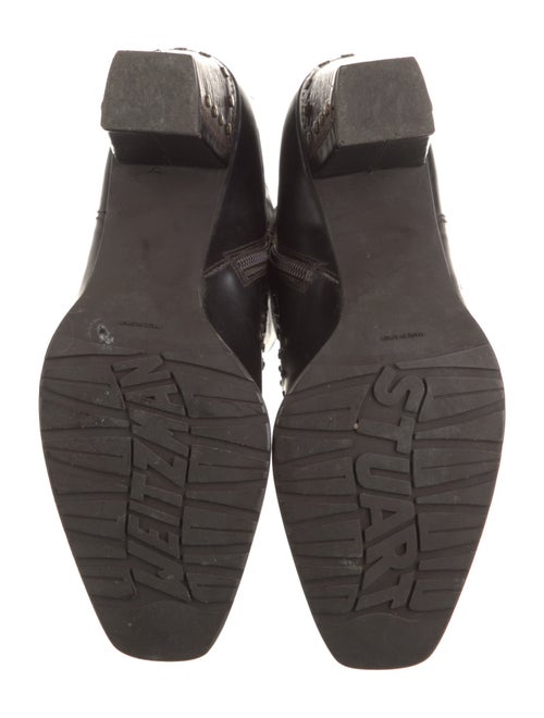 Stuart Weitzman Leather Studded Accents Boots