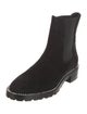 Stuart Weitzman Suede Crystal Embellishments Chelsea Boots