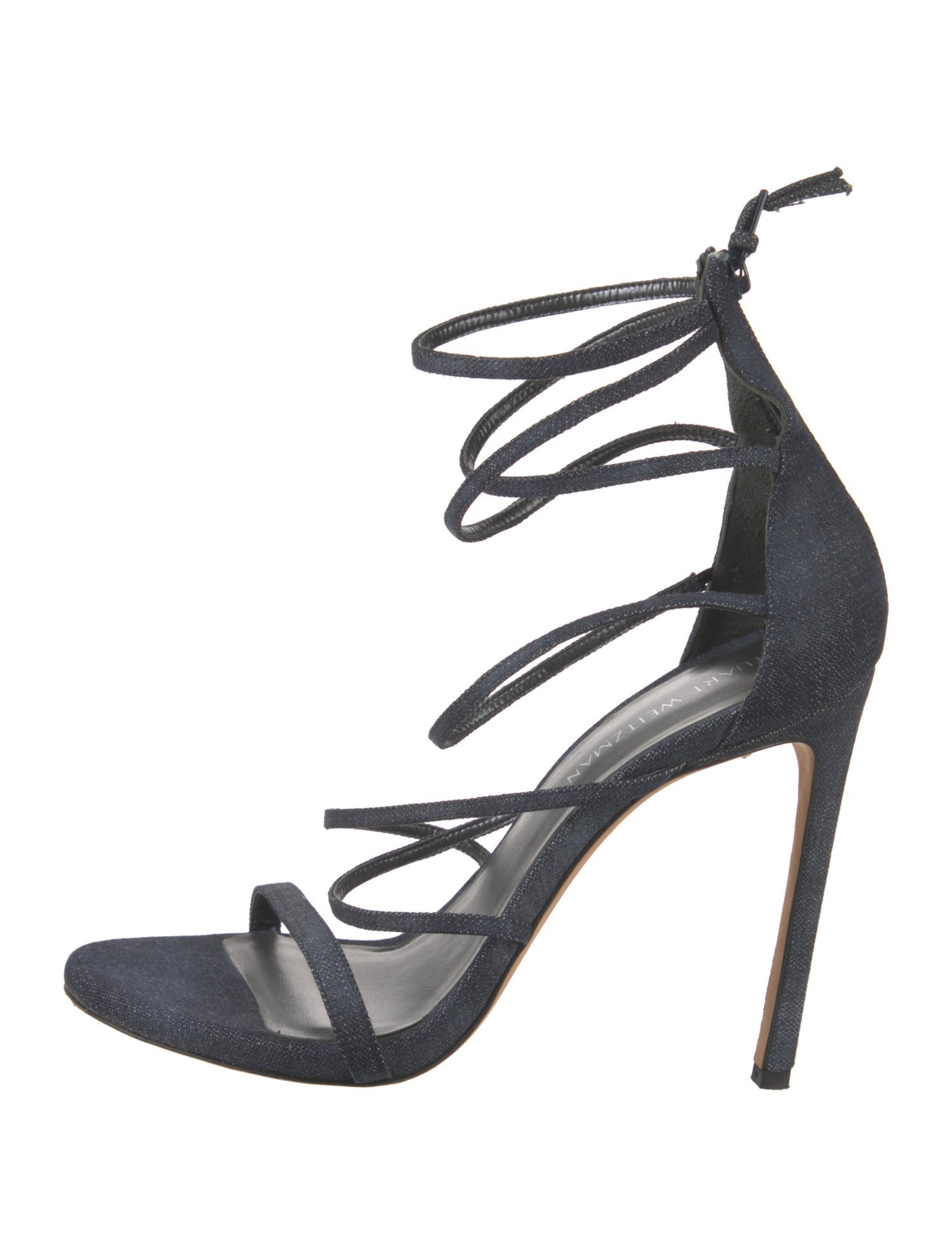 Stuart Weitzman Denim Gladiator Sandals