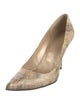 Stuart Weitzman Leather Animal Print Pumps