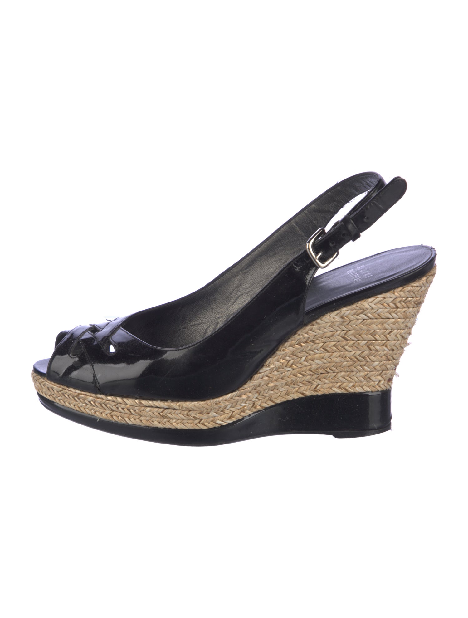 Stuart Weitzman Patent Leather Slingback Pumps