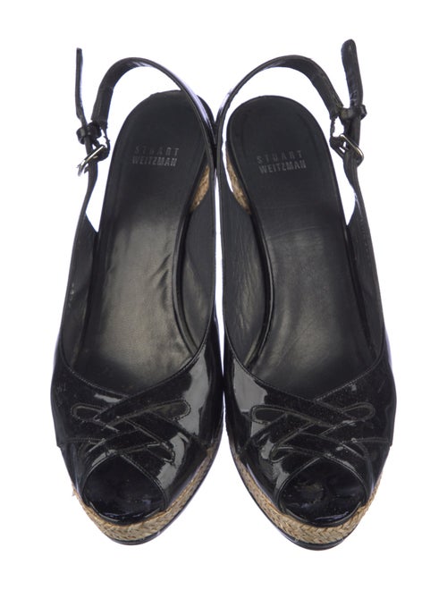Stuart Weitzman Patent Leather Slingback Pumps