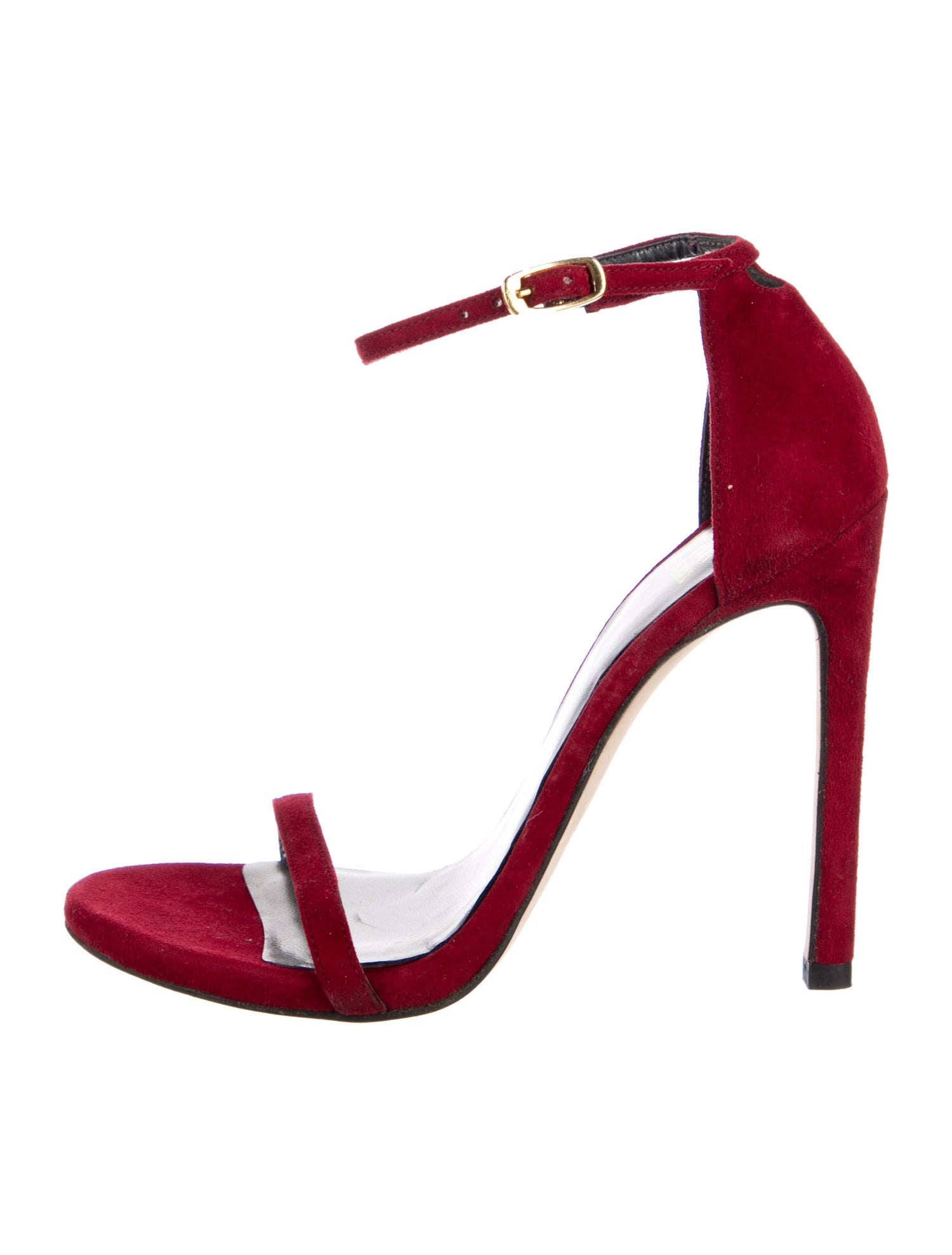 Stuart Weitzman Suede Printed Sandals