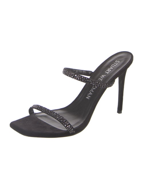 Stuart Weitzman Suede Slides