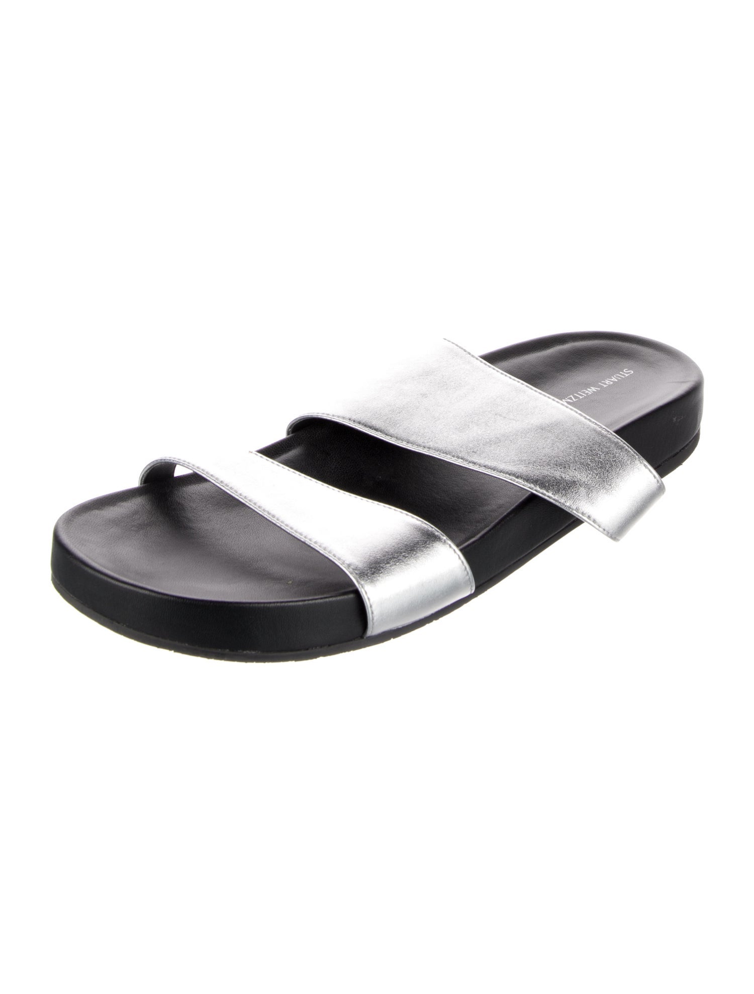Stuart Weitzman Leather Slides