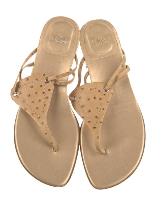 Stuart Weitzman Leather Slides