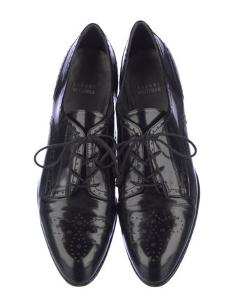 Stuart Weitzman Patent Leather Lasercut Accents Pumps