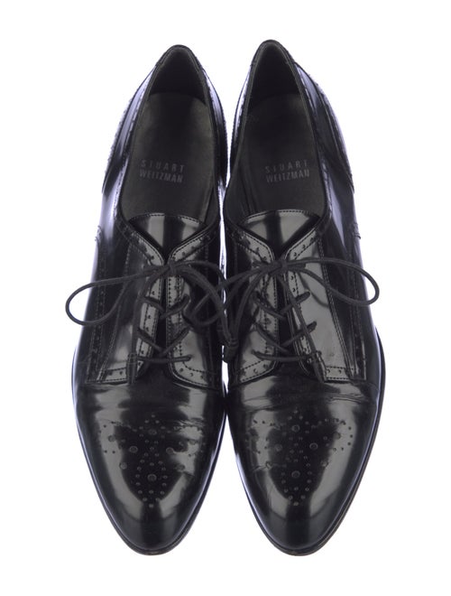 Stuart Weitzman Patent Leather Lasercut Accents Pumps