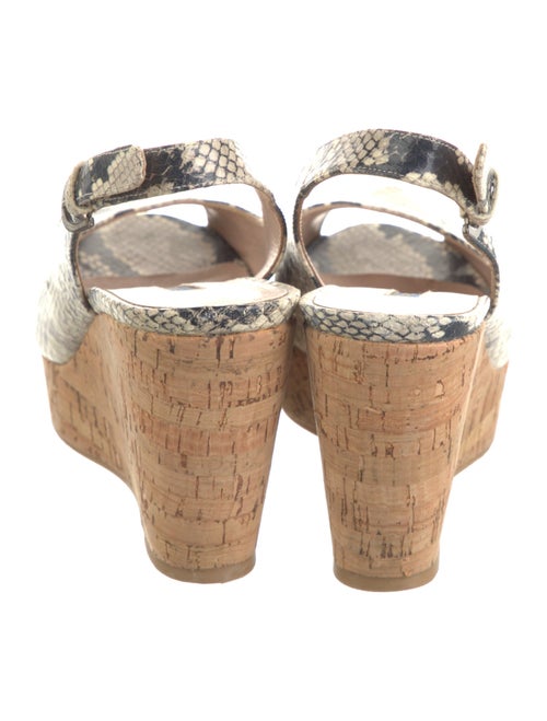 Stuart Weitzman Leather Animal Print Slingback Pumps