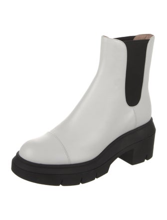 Stuart Weitzman Leather Rain Boots