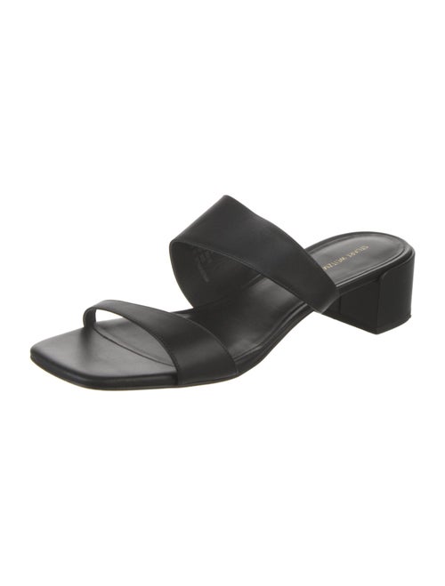 Stuart Weitzman Leather Slides