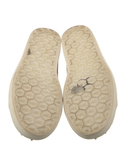 Stuart Weitzman Raffia Beaded Accents Sneakers