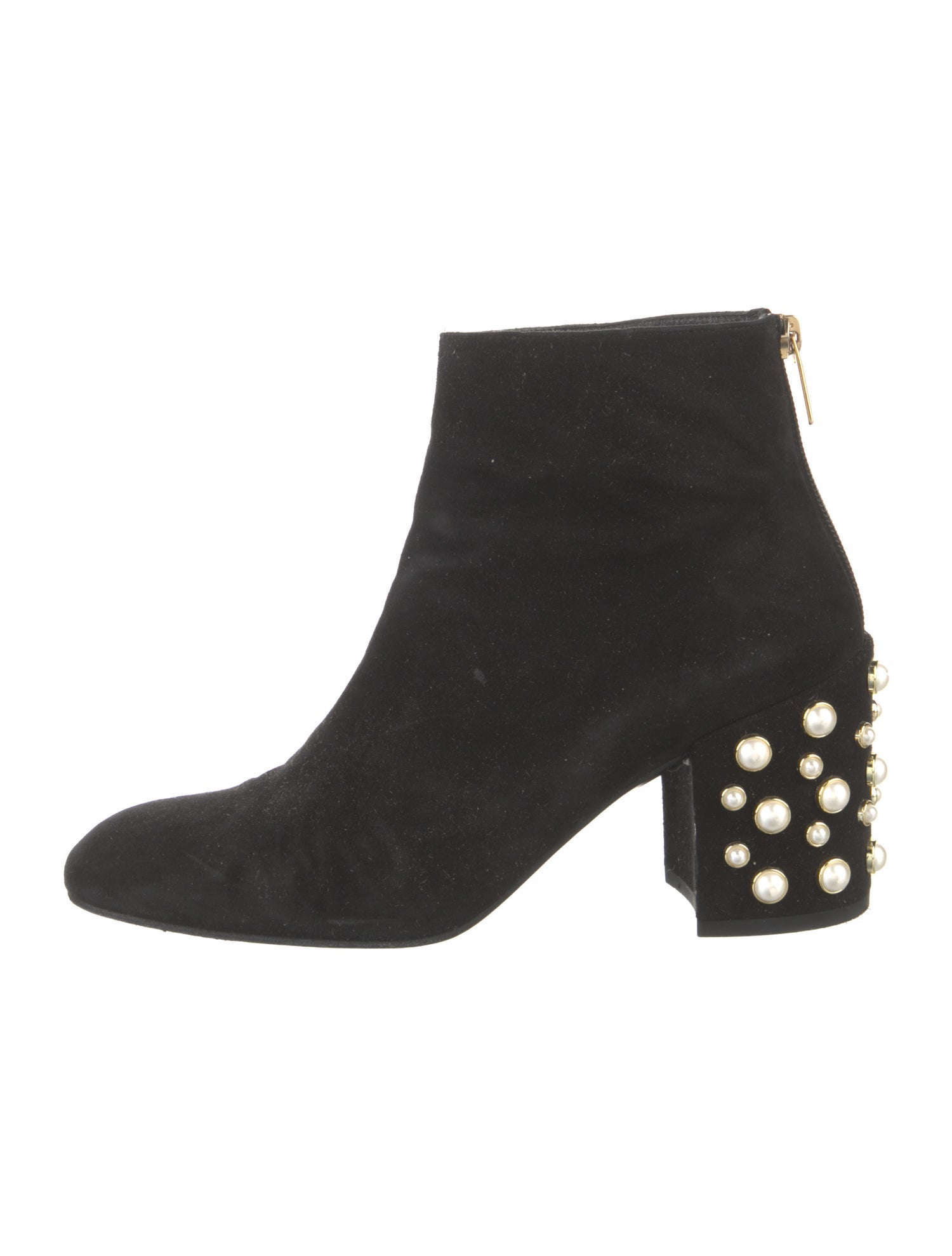 Stuart Weitzman Suede Studded Accents Boots