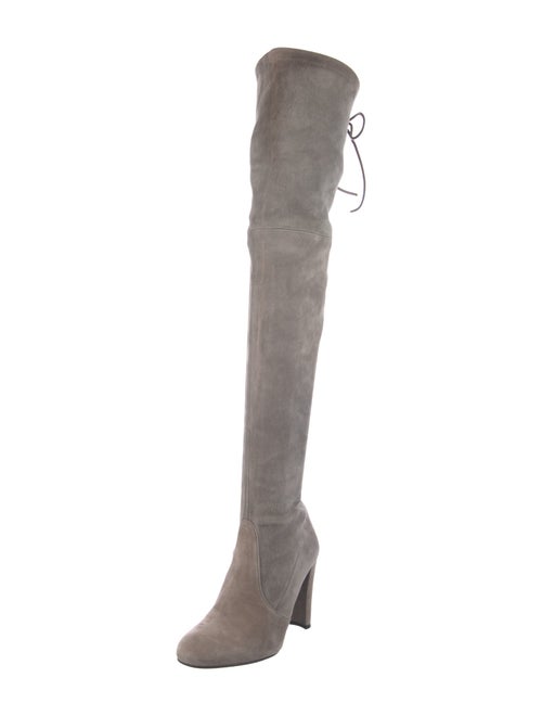 Stuart Weitzman Suede Lace-Up Boots
