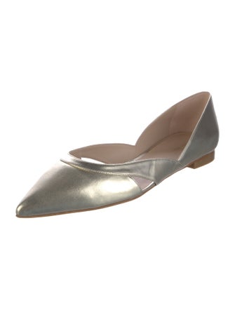 Stuart Weitzman Leather D'Orsay Flats
