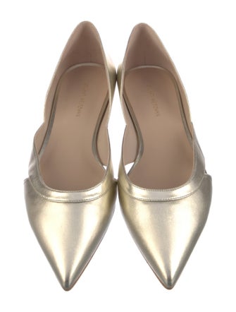 Stuart Weitzman Leather D'Orsay Flats