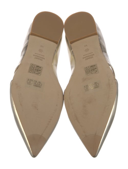 Stuart Weitzman Leather D'Orsay Flats