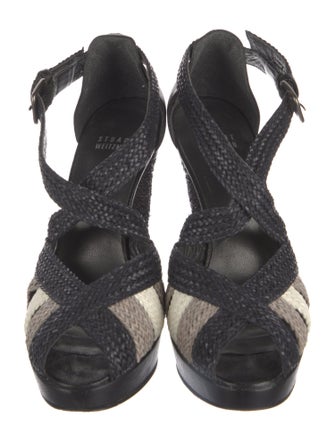 Stuart Weitzman Leather Printed Pumps