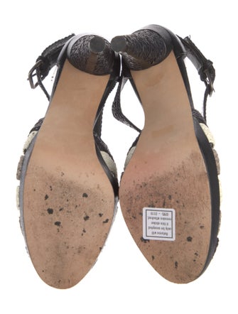 Stuart Weitzman Leather Printed Pumps