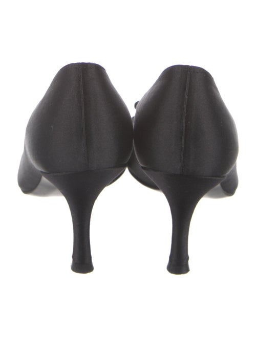 Stuart Weitzman Satin Bow Accents Pumps