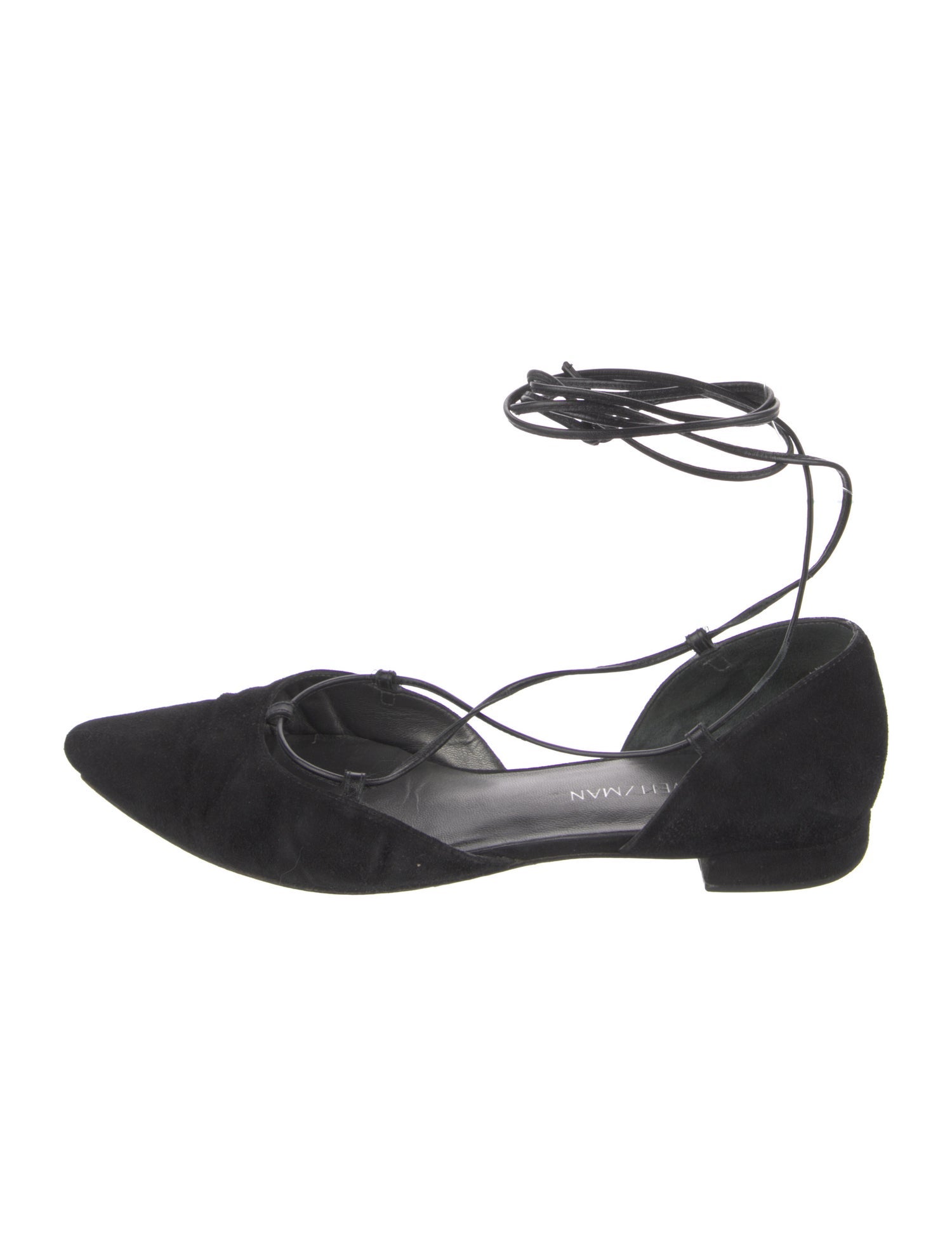 Stuart Weitzman Suede D'Orsay Flats