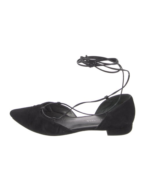 Stuart Weitzman Suede D'Orsay Flats