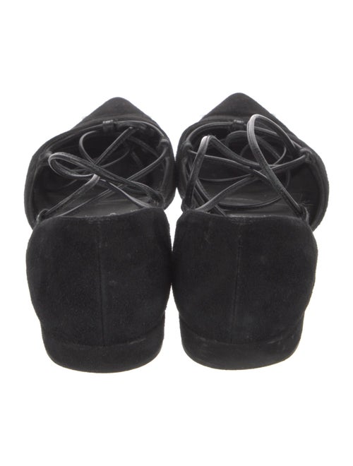 Stuart Weitzman Suede D'Orsay Flats