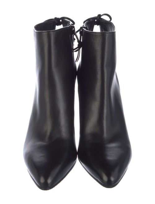 Stuart Weitzman Leather Lace-Up Boots