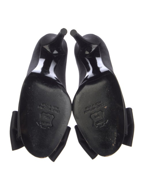 Stuart Weitzman Satin Crystal Embellishments Pumps