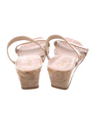 Stuart Weitzman Patent Leather Slides