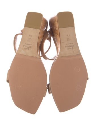 Stuart Weitzman Patent Leather Slides