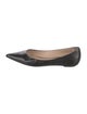 Stuart Weitzman Leather Bow Accents Ballet Flats