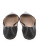 Stuart Weitzman Leather Bow Accents Ballet Flats