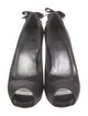 Stuart Weitzman Satin Bow Accents Pumps