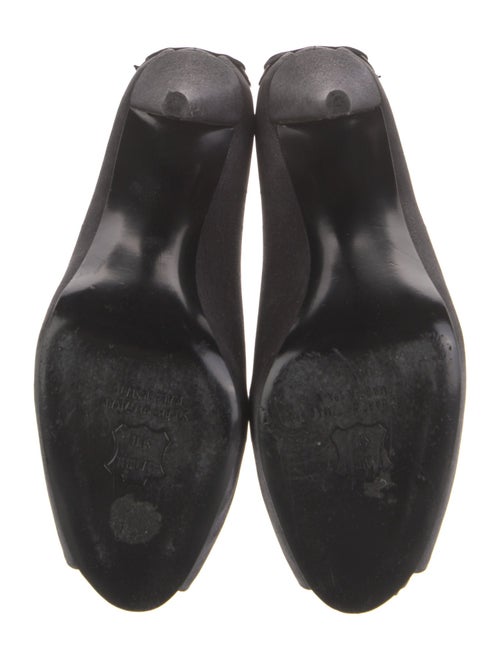 Stuart Weitzman Satin Bow Accents Pumps