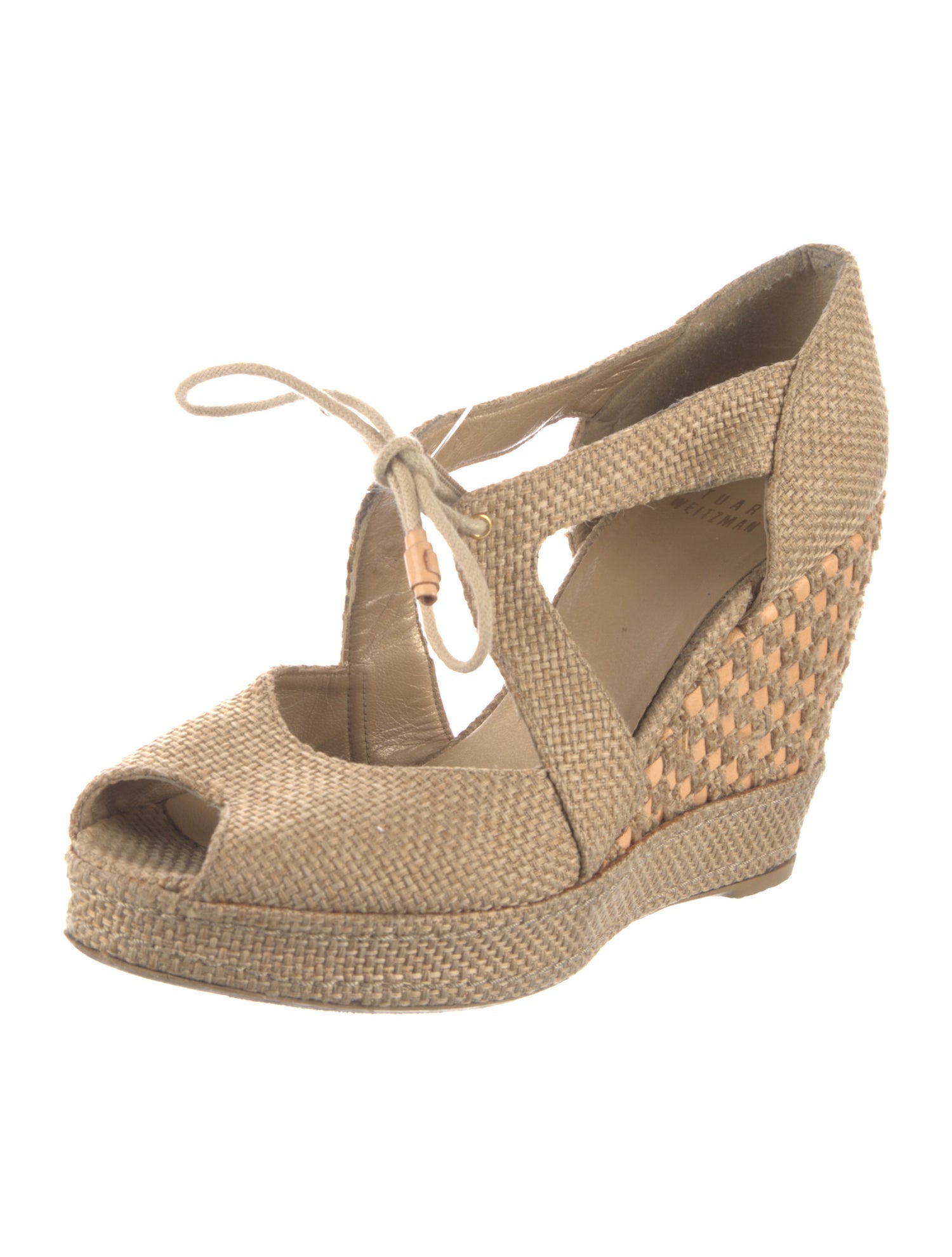 Stuart Weitzman Raffia Pumps