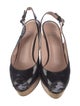 Stuart Weitzman Patent Leather Slingback Sandals